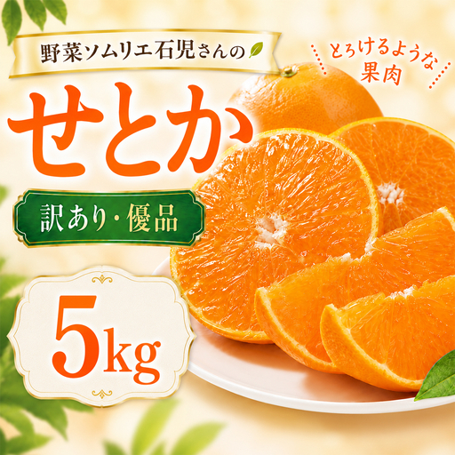【2027年先行予約】 せとか 訳あり 5kg 柑橘 先行予約 野菜ソムリエ石児さん 豊予農場 ＜103-013＞
