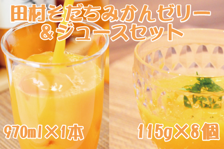 田村そだちみかんゼリー＆ジュースセット【uot101】