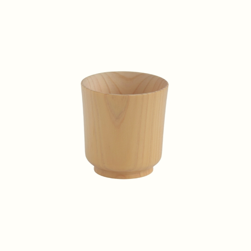 No.0712 木製檜コップ　ぐいのみ