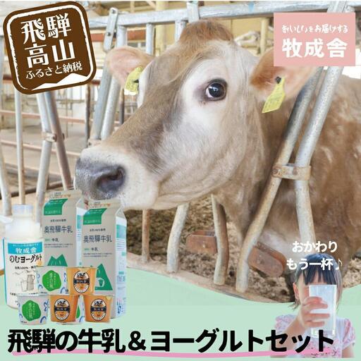[牧成舎]飛騨の牛乳屋のこだわり 牛乳&ヨーグルト 乳製品4種 | DF016VC13