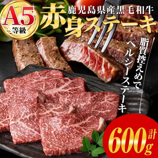 ステーキ 黒毛和牛 A5等級 赤身 ステーキ 600g 【LRプラスK】A228-v01