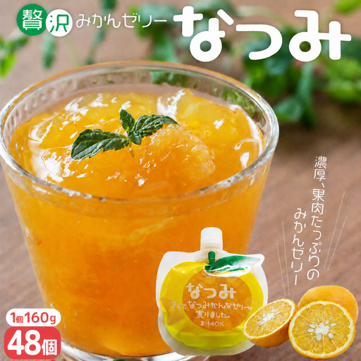 贅沢みかんゼリー なつみ 48個 ゼリー[kmkn0071]