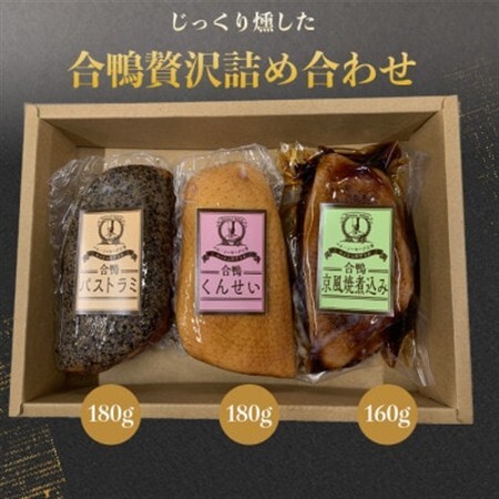 合鴨3種詰合せ【配送不可地域：離島】【1499309】