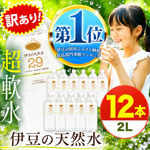 [訳あり品]プレミアム伊豆の天然水29(2L×12本)