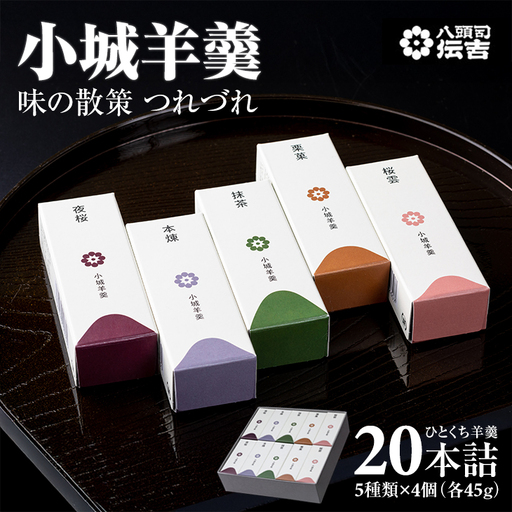 小城羊羹 つれづれ 八頭司伝吉 20本詰め