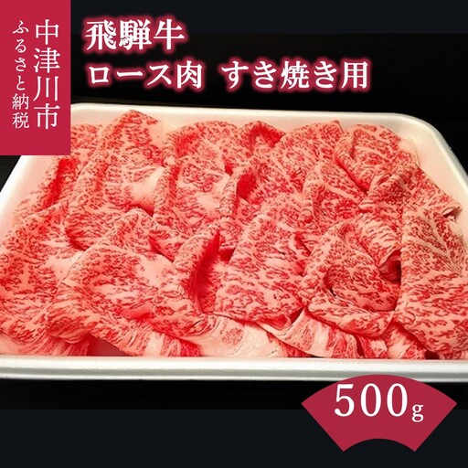 「肉の芸術品」飛騨牛すき焼き用(ロース肉)500g