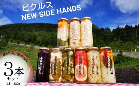 SIDE HANDS ピクルス(S)3本入 加工食品 野菜加工品 野菜 瓶詰
