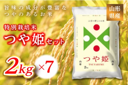 《ふるさとの極み》山形県産 つや姫セット 14kg(2kg×7) 米 お米 コメ ごはん ご飯 食品 山形県 F2Y-6667