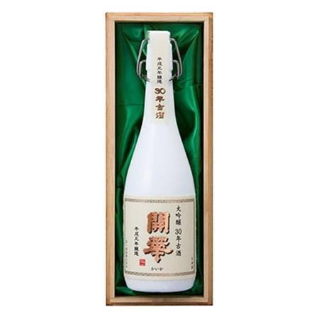 【創業350年の老舗酒蔵】開華 大吟醸30年古酒 720ml×1本 (風呂敷包み)_酒・アルコール  日本酒 sake サケ  装飾品・工芸品  鞄・バッグ かばん カバン_【1086823】