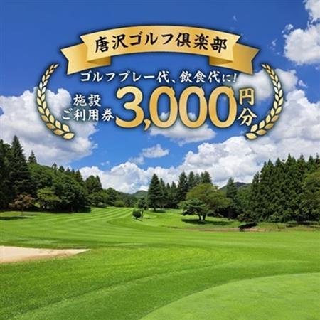 唐沢ゴルフ倶楽部 施設3000円ご利用券_旅行券・チケット ゴルフプレー券 体験チケット _【1103077】