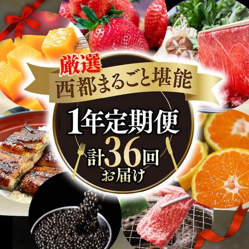 [季節の定期便H]12ヶ月毎月届く 西都まるごと堪能セット 36品お届け![厳選プレミアムコース]完熟マンゴー 宮崎牛 うなぎ キャビア いちご ぽんかん等[1-8a]