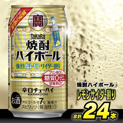 DD056 タカラ 焼酎ハイボール 強烈塩レモンサイダー割り 350ml 24本