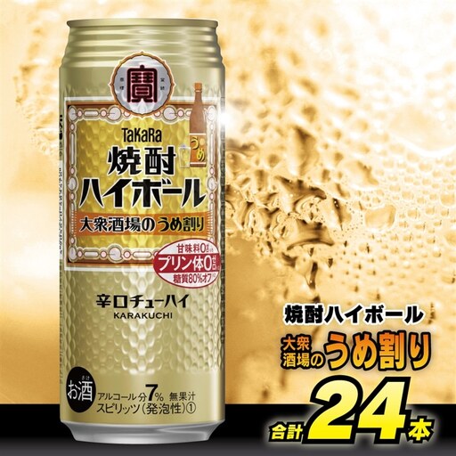 CE124 タカラ 焼酎ハイボール 大衆酒場のうめ割り 500ml 24本