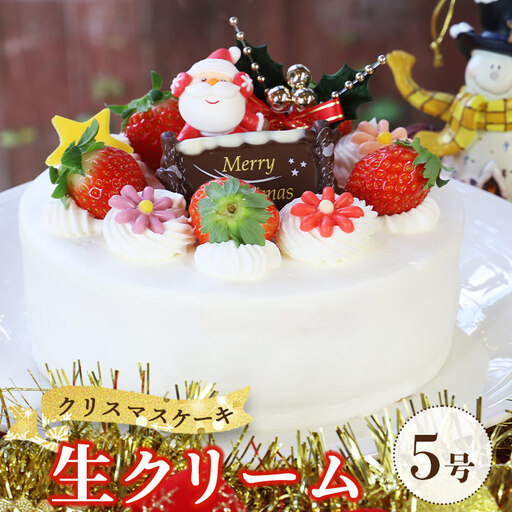 [クリスマスケーキ]予約受付 2026 生クリーム 5号サイズ クリスマス 高知県 香南市 it-0107