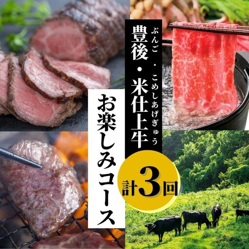 3か月定期便 豊後・米仕上牛 お楽しみコース | 豊後高田市 牛