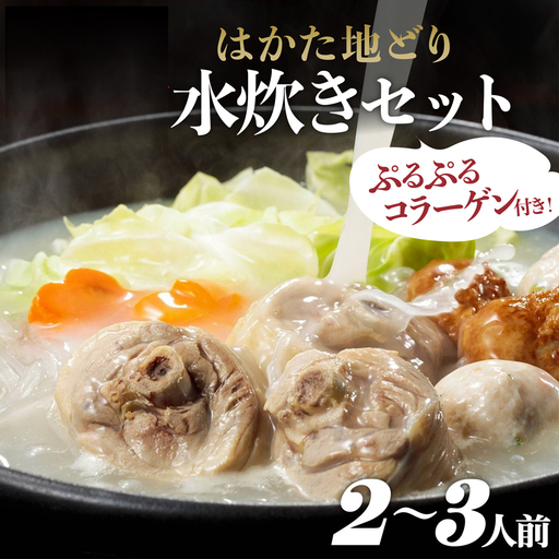 はかた地どり 美人水炊きセットA(2〜3人前) 2L4