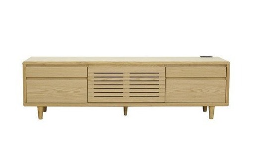 【開梱・設置】モナコ 165cm テレビボード（ナチュラル）　AX051