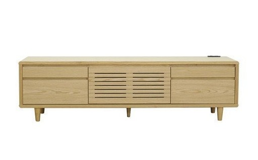【開梱・設置】モナコ 200cm テレビボード（ナチュラル）　AX057