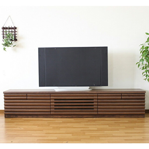 【開梱・設置】アストロ 200cm テレビボード（ウォールナット）　AX066