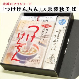 つけけんちん そば 2人前セット 常陸 秋そば 茨城 郷土料理 蕎麦 けんちん汁_AA004