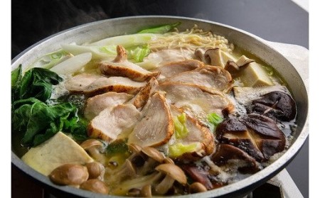 奥様もうっとり♪平飼い鶏の濃厚白濁スープ博多水炊き(4〜5人前)[H4286]