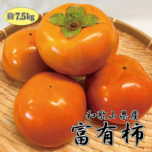 和歌山秋の味覚 富有柿 約7.5kg[uot702A]