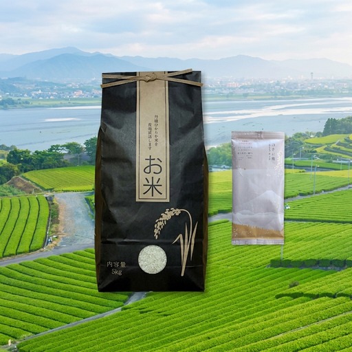 島田茶と島田市産コシヒカリのセット お茶 緑茶 お米 