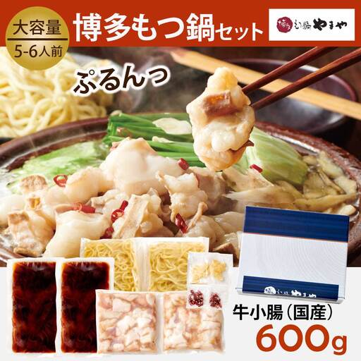 もつ鍋 やまや 定期便 6回 あごだし醤油味 5〜6人前 もつ鍋