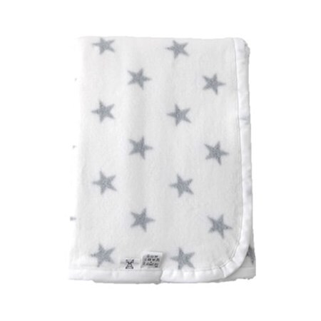 nordic+japan　ベビー毛布 85×115cm　スター・グレー【1134787】