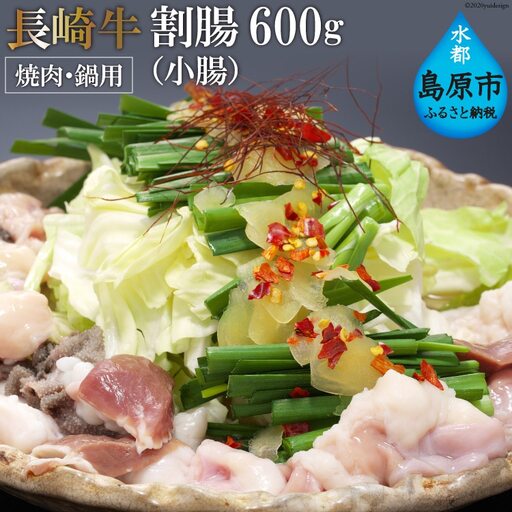 AE259長崎牛ホルモン ワリチョウ(割腸) 600g(焼肉・鍋用)