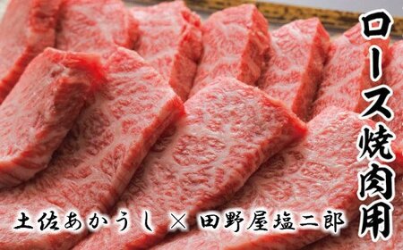 土佐あかうしロース焼き肉用800g 田野屋塩二郎の完全天日塩（肉用）