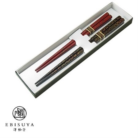 津軽塗　夫婦箸セット_雑貨・日用品 箸 食器   装飾品・工芸品  陶器・漆器 _【1073748】