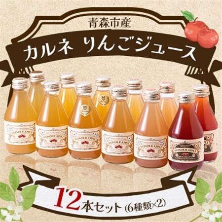 カルネ りんごジュース 12本セット_飲料・ドリンク りんごジュース 果汁飲料 林檎ジュース アップルジュース リンゴジュース_【1076429】