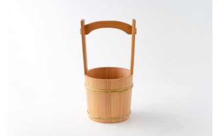 天然秋田杉 花手桶(竹タガ) 国産 職人手作り 天然木 木製 日本製 職人 手作り お墓参り用品 墓参用 お盆用品 お彼岸用