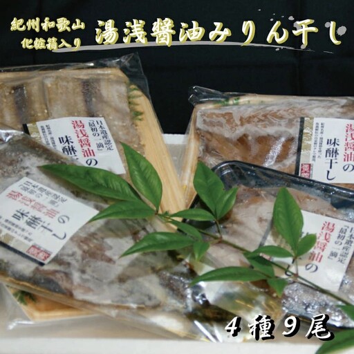 湯浅醤油みりん干し4品種9尾入りの詰め合わせ【tec200A】