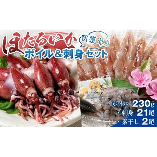 [先行予約]ほたるいか ボイル&刺身セット[27年3月中旬以降順次発送]カネツル砂子商店[冷蔵 ホタルイカ 旬 朝どれ おつまみ 期間限定 海鮮 ボイル 刺身 ほたるいか 蛍烏賊 富山県 富山 富山県産 魚介類 いか イカ ]