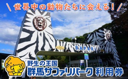 群馬サファリパーク利用券(寄附金額の3割相当分) F20E-200
