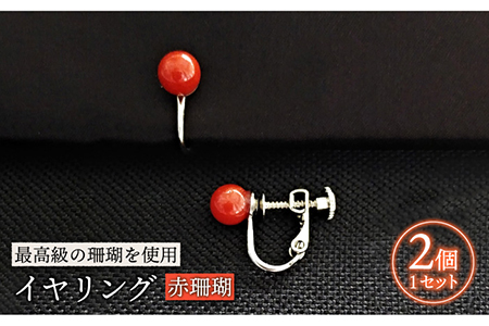 赤珊瑚イヤリング 五島市 / 出口さんご [PBK006]  サンゴ アクセサリー おしゃれ プレゼント 贈り物