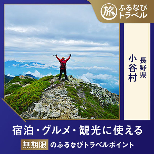 [旅行支援・宿泊無期限]旅行ポイント小谷村ふるなびトラベルポイント