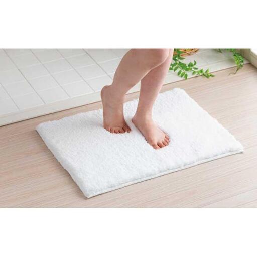 思わず頬ずりしたくなるバスマット プレミアム45x60ｃｍ　ホワイト