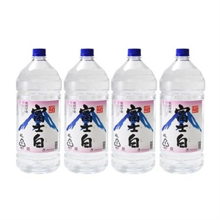 紀州の地酒 富士白 ふじしろ 25度 4L×4本[日高町]