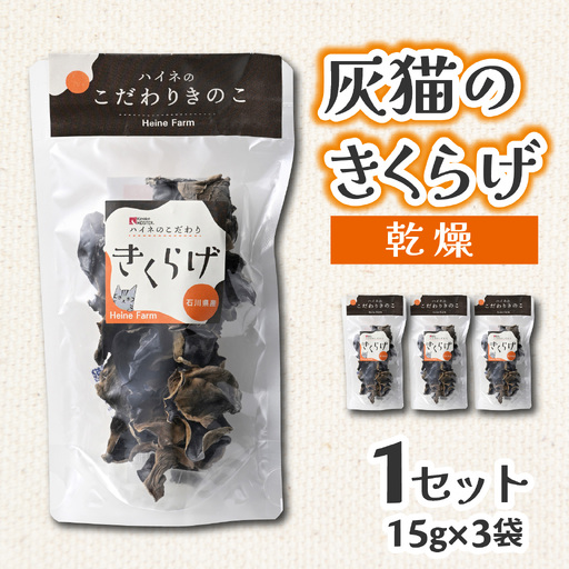 灰猫のきくらげ 乾燥 1セット