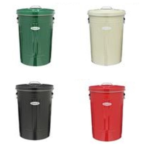 ゴミ箱オバケツダストボックス渡辺金属工業蓋付きゴミ箱【42L】 赤