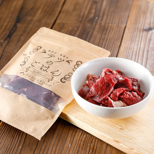 テツのごはん　鹿肉角切りS（犬・猫用）