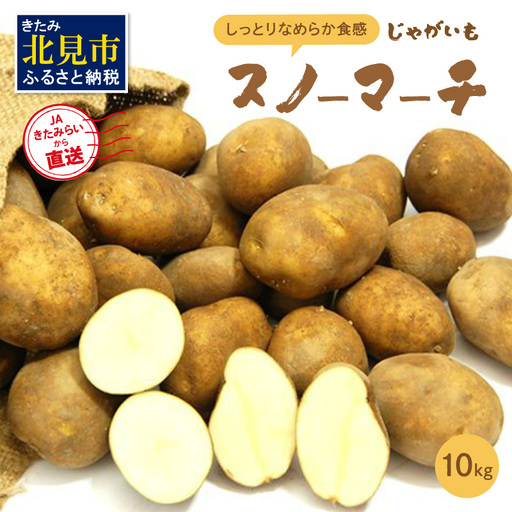 【予約：2026年10月中旬から順次発送】JAきたみらいから直送する新鮮じゃがいも「スノーマーチ」10kg ( 野菜 期間限定 北海道 )【104-0003-2026】