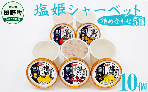 塩姫シャーベット 5種詰め合わせセット 100ml×10個
