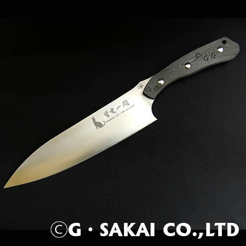H170-02 紫電一閃 ZDP-189 カーボン柄 牛刀 サーバルキャットver
