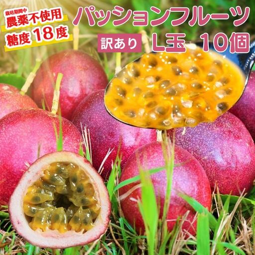【訳あり】パッションフルーツ果実 10個