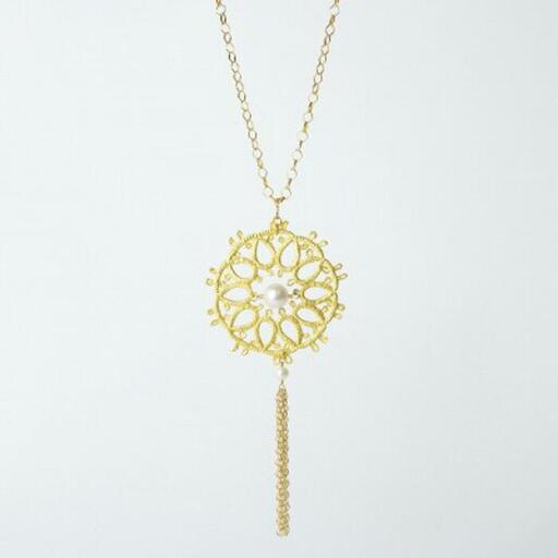 金箔ジュエリーGold-Knot ペンダント「ルー・フリンジ」