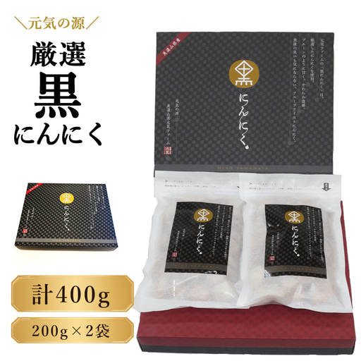 元気の源　厳選黒にんにく計400g  [No.047]